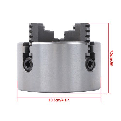 DURAFORCE K72-100 4Inch 4-Jaw Metal Lathe Chuck Independent Reversible Jaws Key Handle New