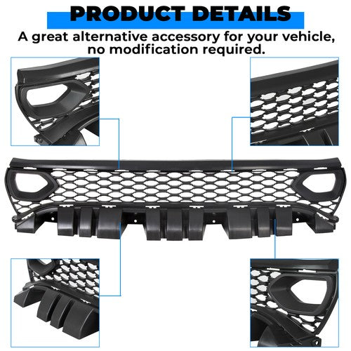 Front Upper Grille for Dodge Charger SRT GT 2015-2023 2 Side Bezels