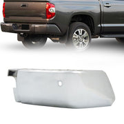 DURAFORCE Rear Bumper End Right Passenger Side For Toyota Tundra 2014-2017 W/ Holes Chrome
