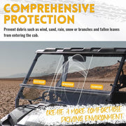 DURAFORCE For 2009-2014 Polaris Ranger 500/800 XP Full Size Polycarbonate Clear Windshield