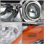 DURAFORCE Left+Right Side Clear Front Headlights Headlamps For Toyota Highlander 2014-2016