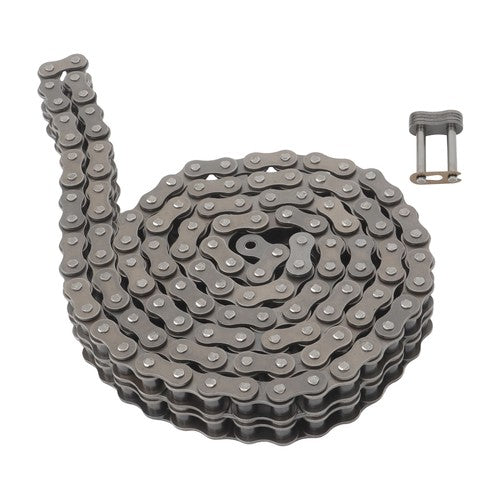 DURAFORCE #80-2 Duplex Double Strand Roller Chain x 10 feet + 2 Connecting Links