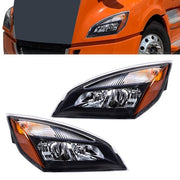 DURAFORCE Left and Right Headlights For Freightliner Cascadia 2018-2023 Halogen w/ Bulb/s