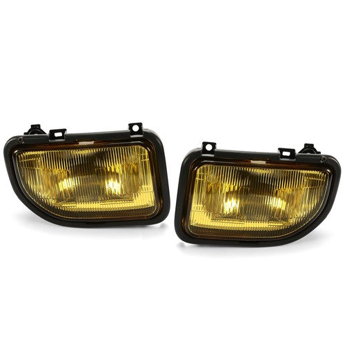 Set Fog Lights Yellow For Toyota MR2 1991-1995 Front Bumper Lamps With Bulbs