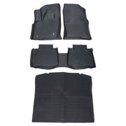 DURAFORCE Black For Ford Edge All Weather 2015-2025 Full Set Floor Mats with Cargo Liner