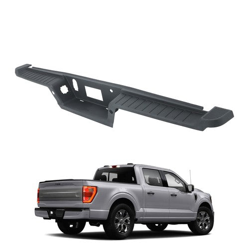 DURAFORCE Rear Bumper Top Step Pad With Trailer Holes Plastic For Ford F150 2021 2022 2023
