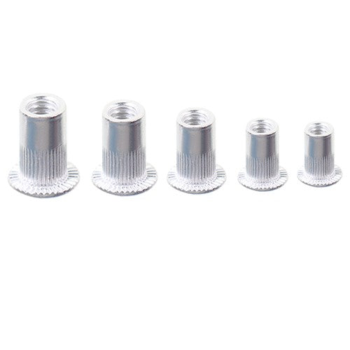 DURAFORCE Metric M3-M8 + SAE 6-32-1/4-20 Aluminum Rivet Nut Rivnut Nutsert Kit 300Pcs