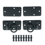 DURAFORCE 2 Pack Tractor Bucket Hooks with Tie down Ring, Grade 70 Forged Steel Black