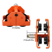 DURAFORCE Push Beam Trolley Manual Trolley 2200 lbs/1 Ton Load 2.5"-8" Adjustable