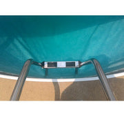 DURAFORCE 3-Step Stainless Steel Swimming Pool Stairs w/ Non-Slip Footstep For In-Ground