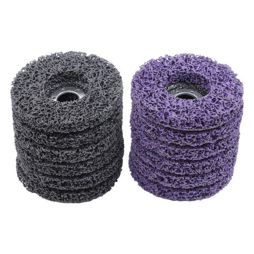 DURAFORCE Diamond Grinding Wheel Discs Set (6 Black, 6 Purple) 12 Pack: 4-1/2" x 7/8"
