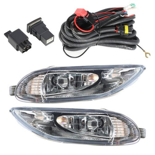 DURAFORCE For Toyota Corolla 2005-2008 Bumper Lamp Clear Fog Light Pair+Switch Wiring Kit