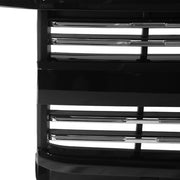 DURAFORCE Fits Silverado 2500 HD 3500 HD 2015-2019 Front Upper Grille Hood Black Painted