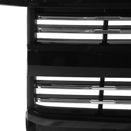 DURAFORCE Fits Silverado 2500 HD 3500 HD 2015-2019 Front Upper Grille Hood Black Painted