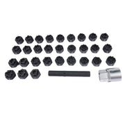 DURAFORCE 32pc Wheel Lock Lug Nut Master Key Set Removal Socket Tool Kit for Mercedes-Benz