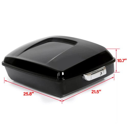 DURAFORCE Black Chopped Luggage trunk Mount Rack For Harley Road Glide 2014-2025