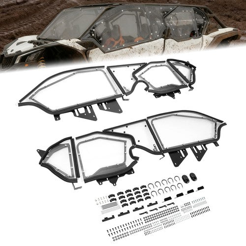 DURAFORCE Upper Doors Hard Door Cab Enclosure for Can Am Maverick X3 Max X DS Turbo 2017
