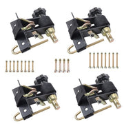 DURAFORCE Ladder Rack Ratchet Tie Downs*4 Steel Black 500lbs 1.5in*7.5ft 1.4in Square Tube