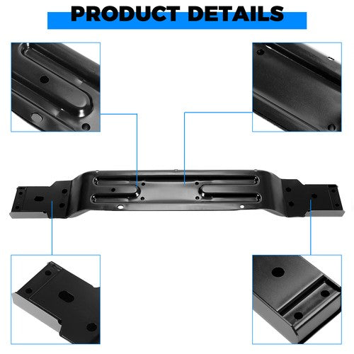 Transmission Crossmember Skid Plate Guard Black for Jeep Grand Cherokee WJ 99-04