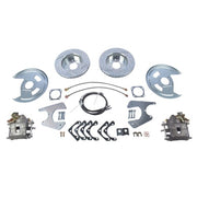 DURAFORCE Rear Brake Disc Set w/ Brackets for GM A F X-Body Buick Chevy Pontiac 1964-1977