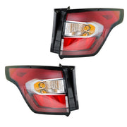 DURAFORCE 2pcs Left+Right Red Rear Tail Lights Brake Lamp For 2017-2019 Ford Escape Kuga