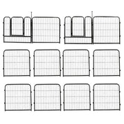 DURAFORCE 12 Panels 24x24 inch Dog Playpen Crate Fence Pet PlayPen Exercise Cage