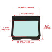 DURAFORCE Full Glass Windshield Aluminum Frame For 20-24 Polaris RZR Pro XP 2 and 4 seat