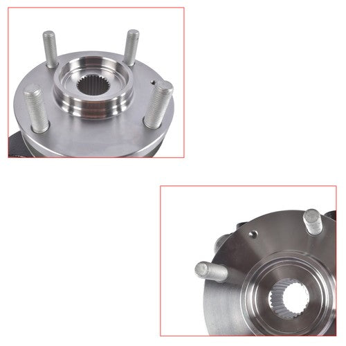 DURAFORCE 2Pcs Front Steering Knuckle Wheel Hub Bearing Assys For Hyundai Sonata 2002-2005