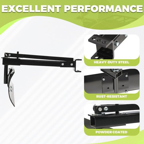 DURAFORCE 40" For UTV/ATV Adjustable Sleeve Hitch Tow Behind Rear Scrape Blade Attachment