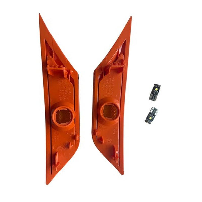 DURAFORCE Front Fender Side Marker Light Set RH LH with LED Bulbs for HONDA CIVIC 16 21