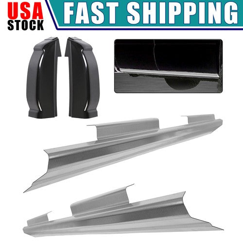 DURAFORCE For 99 07 Chevy Silverado GMC Sierra 4 Door Crew Cab Rocker Panels Cab Corners