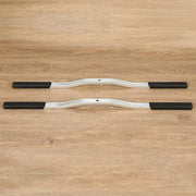 DURAFORCE For Snowmobile Trailer Ski Tie Down Bar w/ Black Boots 1 Pair Black & Silver
