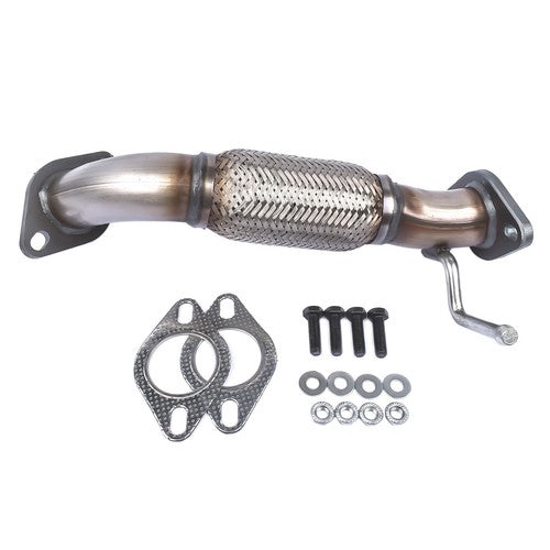 DURAFORCE Exhaust Front Flex Pipe for 2011-15 Optima Sonata HYBRID W/o Oxygen Sensor Ports