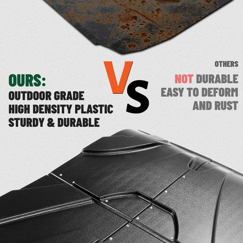 DURAFORCE Hard Plastic Top Roof For Polaris Ranger 570 Crew / XP 900 1000 Crew 2014-2025