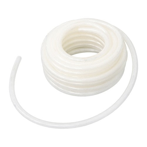 DURAFORCE High Pressure Water Hose 50FT Braided Clear PVC Vinyl Tubing 1/2" ID 3/4" OD