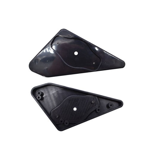 DURAFORCE BLACK Universal F1 style Car Racing Reamview side Wing Mimos Convex Glass 2X