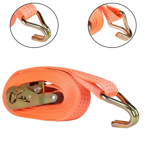 DURAFORCE 4000 lbs Ratchet Straps With J Hook 1.5in x 20 ft Heavy Duty Tie Downs 4 Pack
