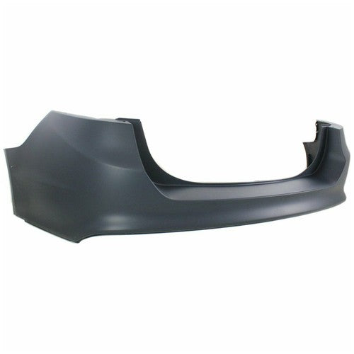 DURAFORCE Rear Bumper Cover Black New Trim Replacement For 13-18 Ford Fusion 4DR W/o Park