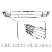 DURAFORCE Fits 2009-2010 Toyota Corolla LE CE Front Bumper Lower Chrome Grille Grill