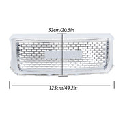 DURAFORCE Compatible For GMC Sierra 1500 2014-2015 Chrome Front Bumper Center Mesh Grille