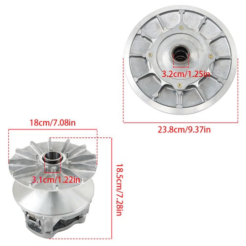 DURAFORCE For POLARIS RZR 1000 XP & S-PRIMARY & SECONDARY DRIVEN CLUTCH + Pulle 2016-2021