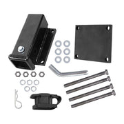 DURAFORCE 4"- 4.5" Square Bolt-on Bumper Hitch Receiver, Adapter with Hardware Durable