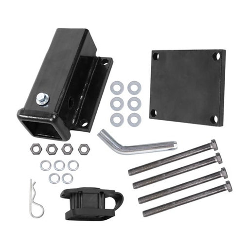 DURAFORCE 4"- 4.5" Square Bolt-on Bumper Hitch Receiver, Adapter with Hardware Durable