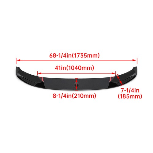 Front Bumper Lip Splittle for 11-16 BMW F10 535i 528i 550i M Sport Carbon Fiber