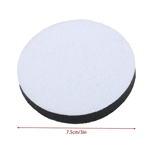 DURAFORCE 10 Pcs 3" Soft Foam Interface Sponge Pad for Random Orbital Sander - Hook & Loop