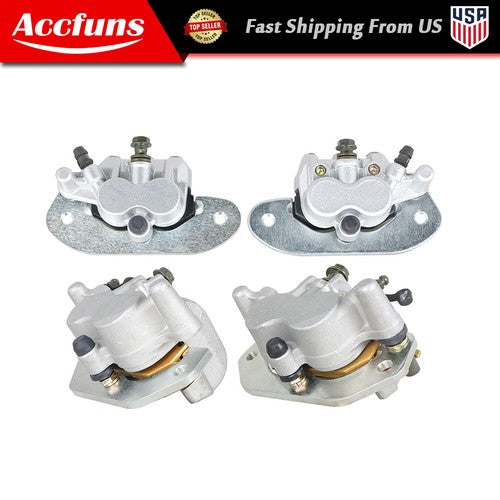 DURAFORCE For Yamaha Viking EPS Viking 700 YXM700 Front & Rear Brake Calipers w/Pads 14-21
