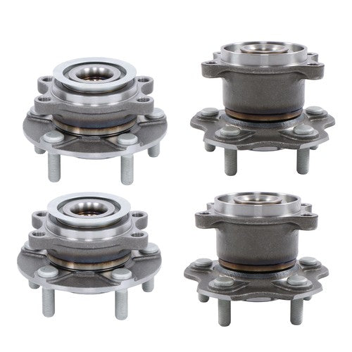 DURAFORCE For Nissan Rogue 2008-2013 AWD Front & Rear LH & RH 2.5L L4 4× Wheel Hub Bearing