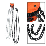 DURAFORCE Hand chain hoist carbon steel orange 2 tons/4400 lbs 10 feet 360° swivel hook
