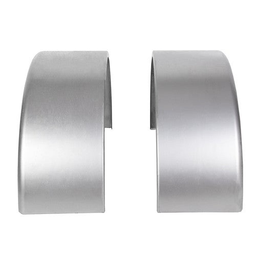 DURAFORCE For 14"-16" Wheel Steel Round Single Axle Trailer Fenders with Back Plate 2PK