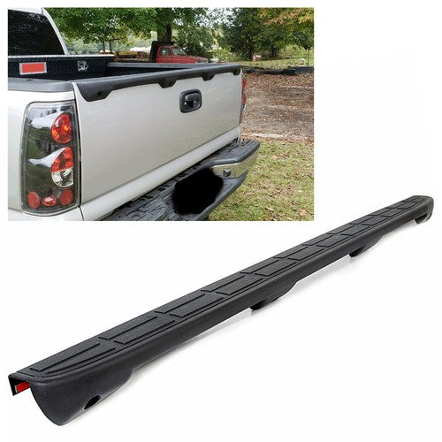 DURAFORCE Tailgate Spoiler Cap Molding Top Protector for 1999-2007 Silverado Sierra Black